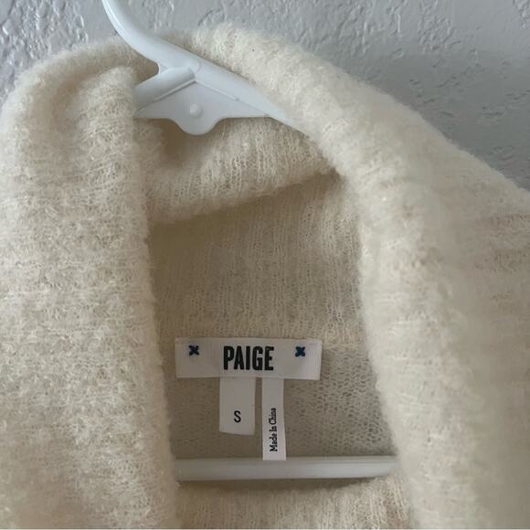 Paige Bay Turtleneck Alpaca Sweater In Custard - Picture 4 of 7